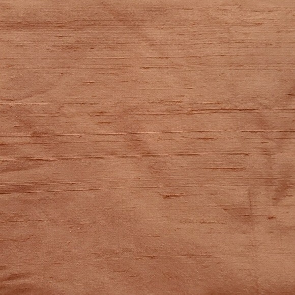 NWT DUPIONI SILK PANEL CURTAIN DRAPE IN SALMON CLAY 84" by 42" - Picture 4 of 5